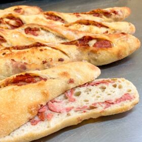 Baguete com Calabresa